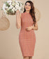 Check And Colourful Bodycon Dress